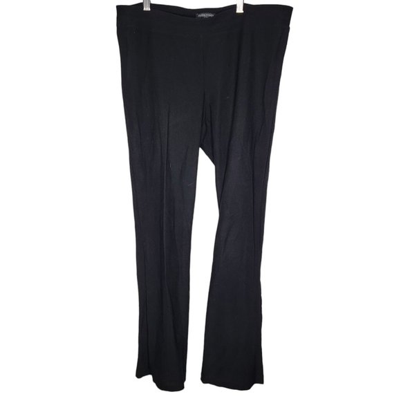 Eileen Fisher Medium M Solid Black Women's‎ Straight Leg Pull On Pants - Picture 1 of 5